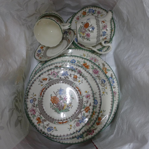 1063 - Copeland Spode Chinese Rose china, collectors plates and two framed prints **PLEASE NOTE THIS LOT IS... 