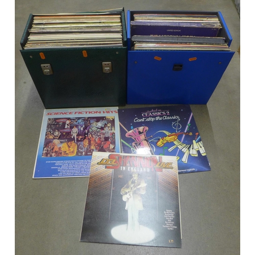 1070 - Two boxes of LP records **PLEASE NOTE THIS LOT IS NOT ELIGIBLE FOR POSTING AND PACKING**