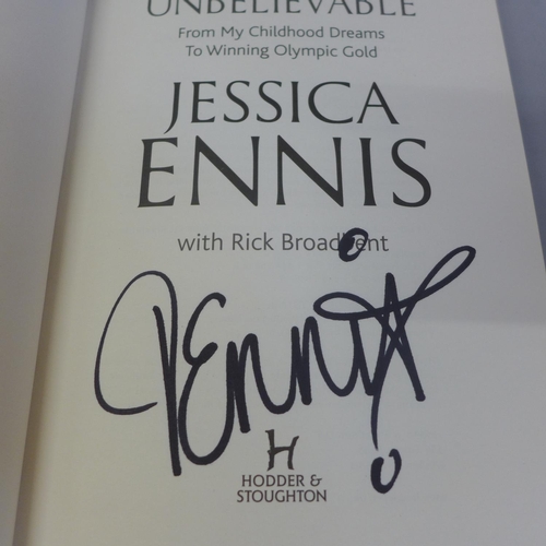 623 - Autographed books by Brendon O'Carroll (Mrs Brown's Boys), Ian McShane (Lovejoy) and Jessica Ennis