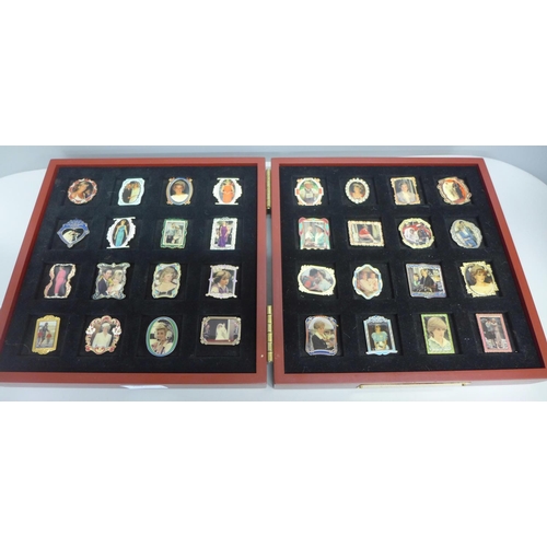 660 - A Danbury Mint The Princess Diana pin collection, cased