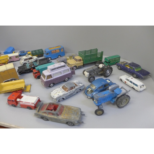 668 - Corgi, Dinky and Matchbox die-cast model vehicles, playworn and a/f