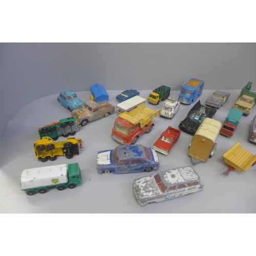 668 - Corgi, Dinky and Matchbox die-cast model vehicles, playworn and a/f