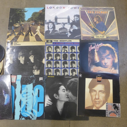 706 - The Beatles LP records, Leonard Cohen, David Bowie, CSNY, plus some Beatles 7