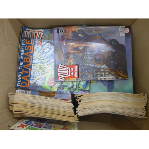 723 - Two boxes of 2000AD comics