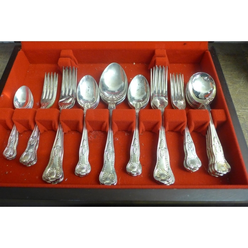 726 - A silver plated canteen of cutlery