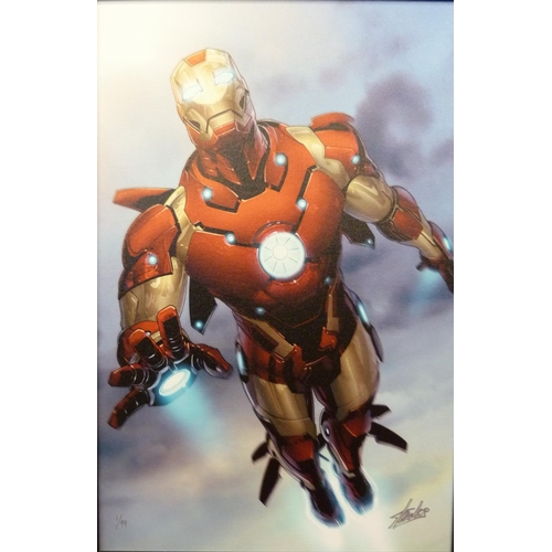 727 - Stan Lee (American 1922-2018), Marvel Comics Invincible Iron Man, signed limited edition giclee prin... 