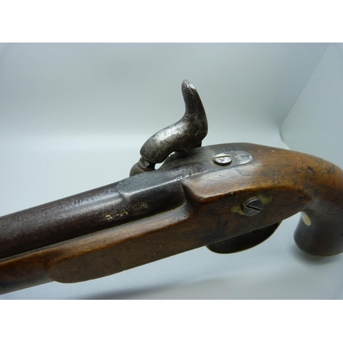 754 - An 1861 British military percussion pistol made for the Lancers regiments