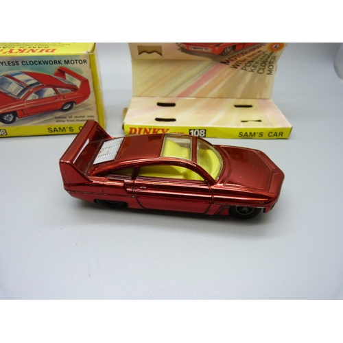 761 - A Dinky Toys 108 Sam's Car, boxed, end flap missing on box