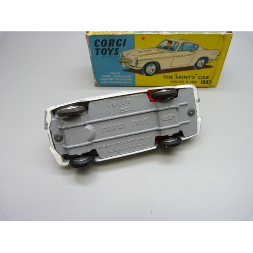 765 - A Corgi Toys 258 The 'Saint's' Car, Volvo P1800, boxed