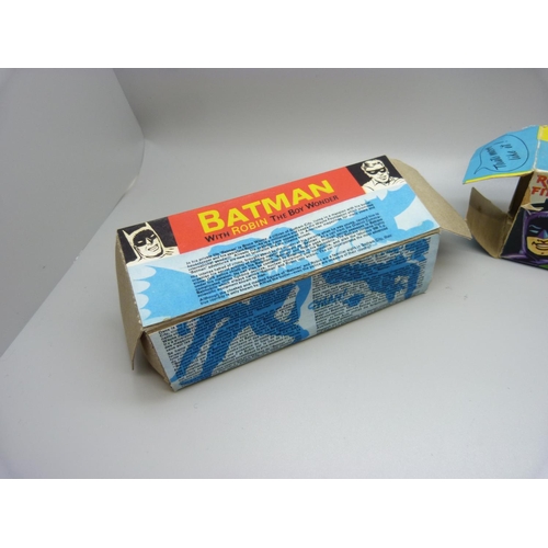 766 - A Corgi Toys 267 Batmobile, reproduction box, no Robin figure or instructions