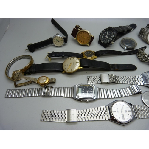 821 - Lady's and gentleman's wristwatches including Citizen and Limit