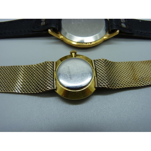 970 - A gentleman's Feliz wristwatch and a lady's Delma of Switzerland wristwatch with gold filled bracele... 