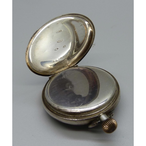 973 - An R & Co. (Rolco) silver pocket watch, Chester import mark, the movement marked R & Co.