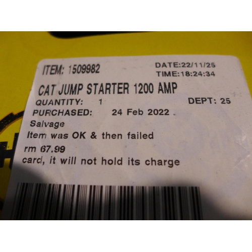 3004 - Cat Jump Starter 1200 Amp (281-277)   * This lot is subject to vat