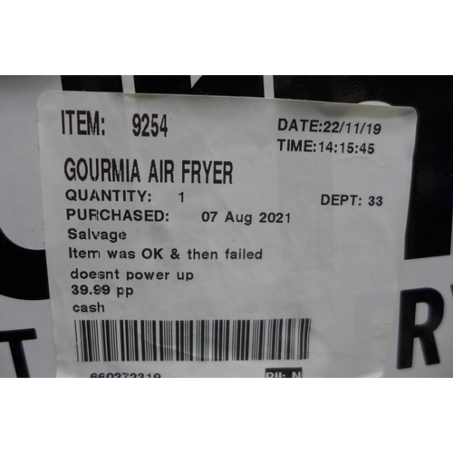 3060 - Gourmia Air Fryer         (281-181)   * This lot is subject to vat