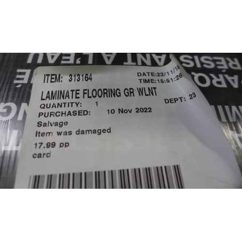 3065 - Two Packs of Laminate Flooring Grey Walnut (281-188)   * This lot is subject to vat