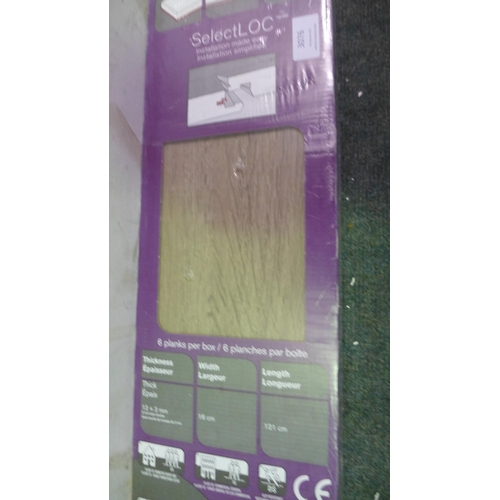 3076 - Pack of Laminate Flooring Grey    (281-253)   * This lot is subject to vat