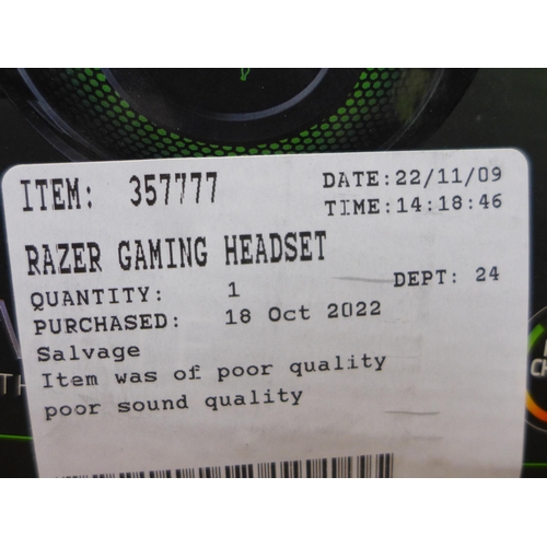 3108 - Razer Gaming Headset     Kraken Green (280 -43) *This lot is subject to VAT