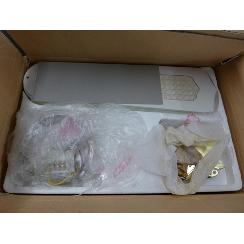 2125 - Ceiling fan light, boxed & unused