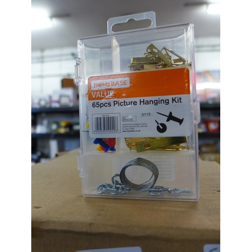 2137 - 4 Boxes of 36 Homebase picture hanging  kits