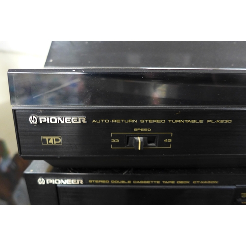 2281 - Pioneer T4P hi-fi system with pair of NAD bookshelf speakers