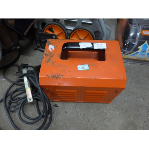 2327 - Sprint 120 stick welder with folding sack trolley and loft ladder