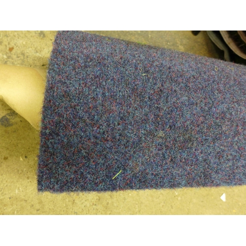 2343 - Blue 4mtr x 2 mtr commercial/industrial carpet