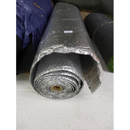 2346 - Roll of silver insulating liner and very long roll of 5ft wide sheer stretch material