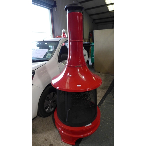 3048 - Red Nws Outdoor Chiminea , Original RRP £249.99 + vat         (281-250)   * This lot is subject to v... 