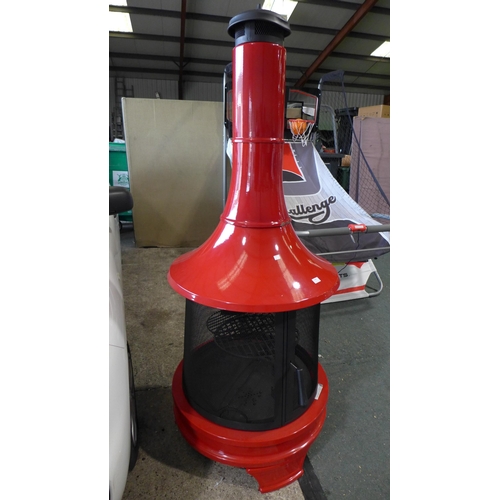 3048 - Red Nws Outdoor Chiminea , Original RRP £249.99 + vat         (281-250)   * This lot is subject to v... 