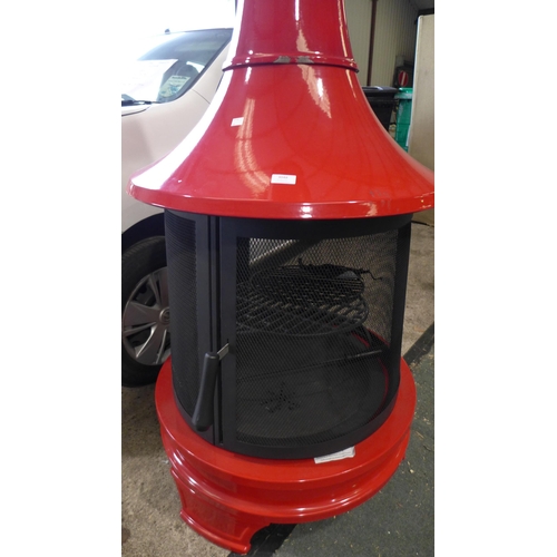 3048 - Red Nws Outdoor Chiminea , Original RRP £249.99 + vat         (281-250)   * This lot is subject to v... 