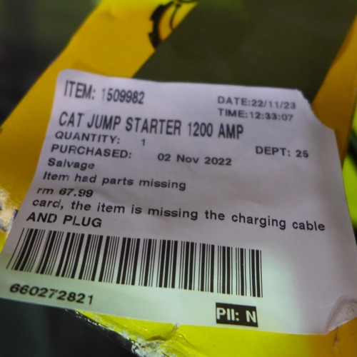 3451 - Cat Jump Starter 1200 Amp (281-248)   * This lot is subject to vat