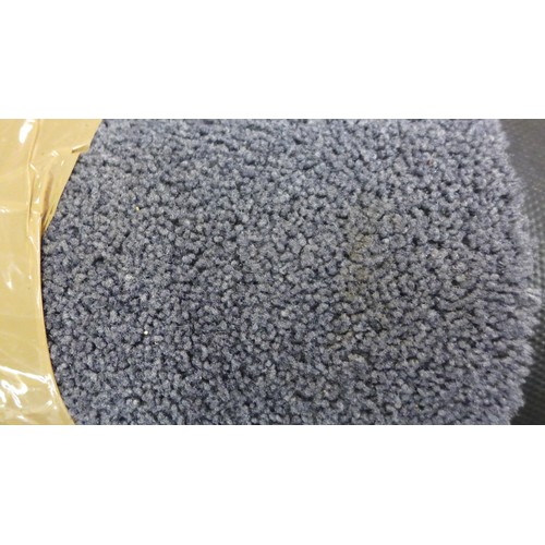 2155 - 2 Heavy duty grey barrier mats with logo (unused), rubbery/stipple back, approx. 8ft x 5ft