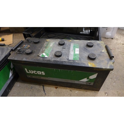 2195A - 2 Lucas LP629 12v batteries, 170ah