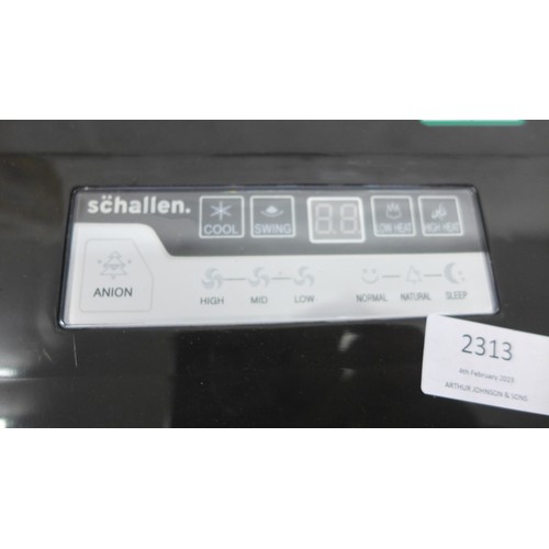 2313 - Schallen air conditioner with remote - W