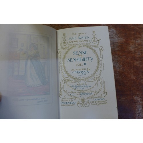 694 - A collection of Shakespeare's Works and a set of ten Jane Austen novels, published by JM Dent & Co.,... 