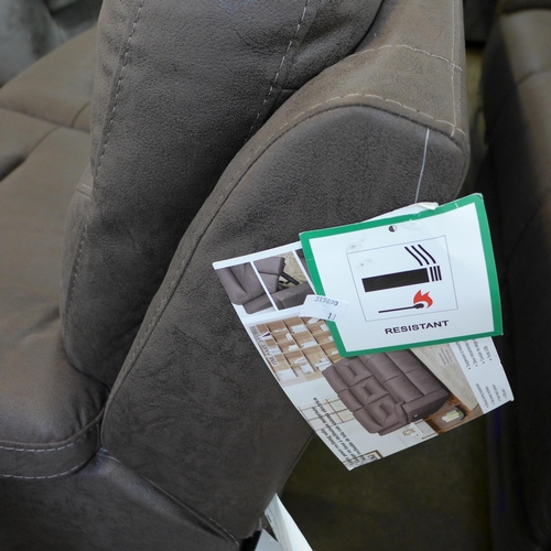 1426 - Kuka brown Fabric 3 Seater Power Recliner sofa   , Original RRP £999.99 + vat  (4160-13)   * This lo... 