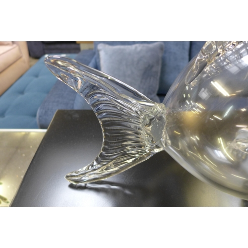 1462 - A glass sweet jar in the form of a fish