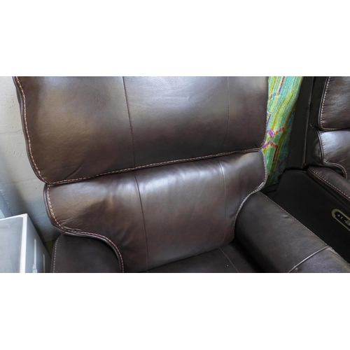 1538 - Leather Power Recliner armchair Barcalounger Power Headrest , Original RRP - £541.66 + VAT (4161- 18... 