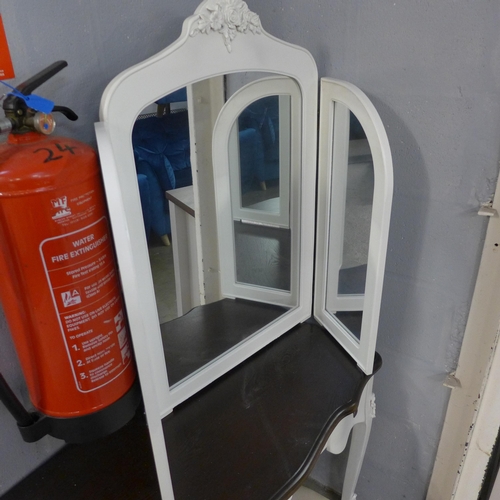 1637 - A dressing table with upholstered stool