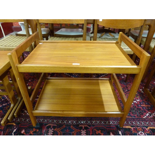 11 - A teak trolley