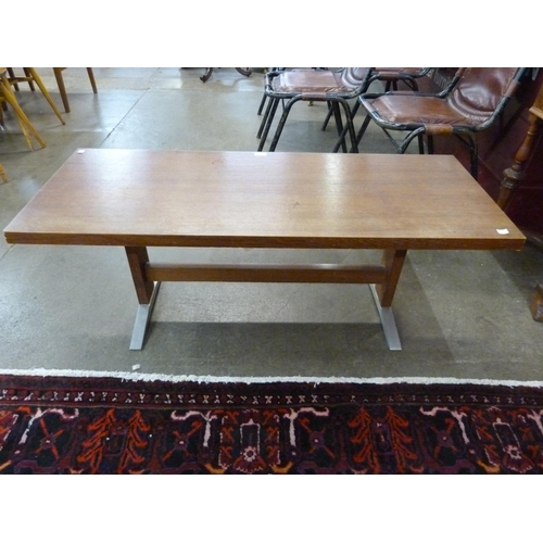 13 - A teak coffee table