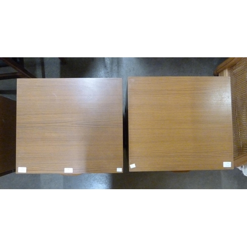 46 - A pair of Europa teak bedside chests