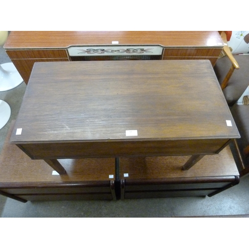 59 - A teak sewing box