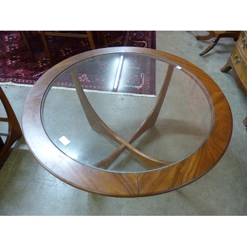 8 - A G-Plan Astro teak and glass topped coffee table