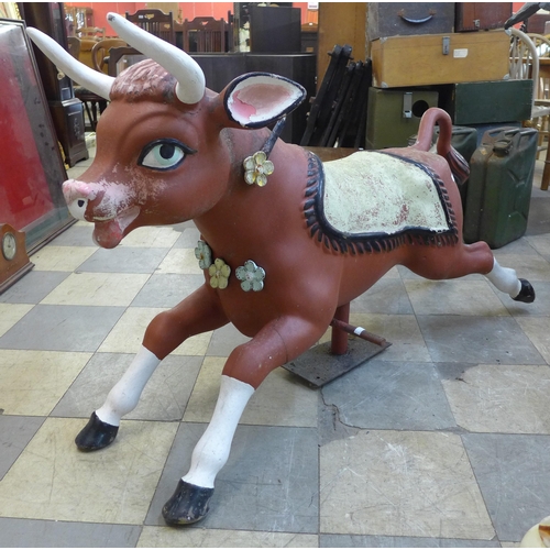 599 - A fairground ride bull seat