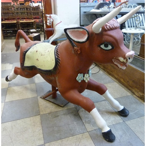 599 - A fairground ride bull seat