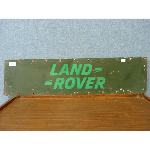 333 - A painted metal Land Rover sign