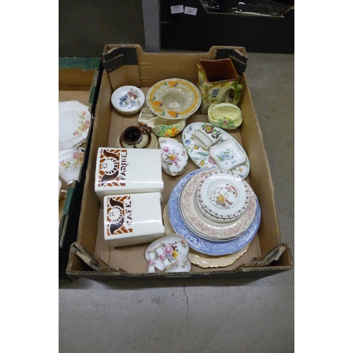 1153 - A collection of china including a tea set, Royal Crown Derby Posies, Royal commemorative ware etc. *... 