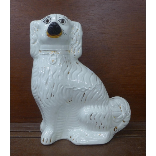 608 - A Staffordshire spaniel, 35cm